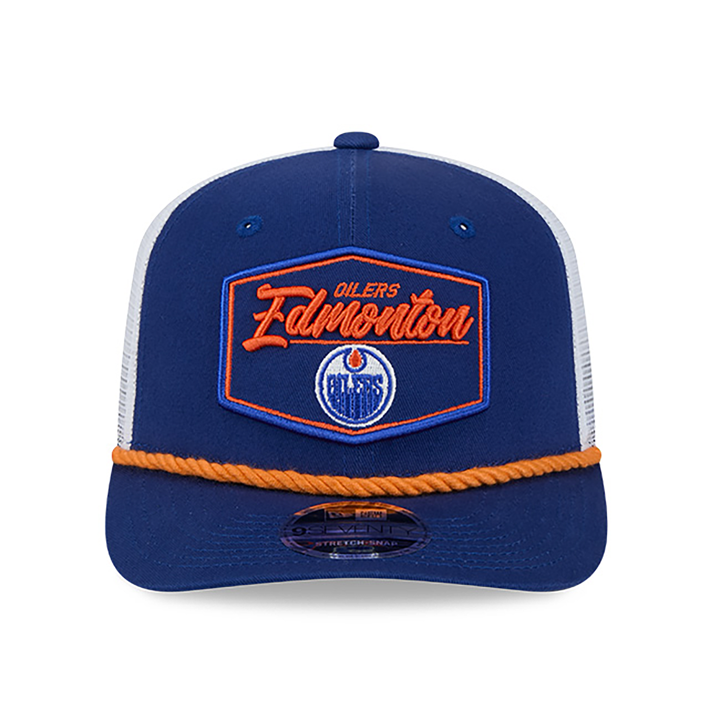 Edmonton Oilers New Era Patch 9SEVENTY Stretch Snap Trucker Hat