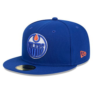 Edmonton Oilers New Era Primary Logo 59FIFTY Fitted Hat