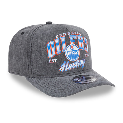 Edmonton Oilers New Era Throwback Washed 9FIFTY A-Frame Snapback Hat