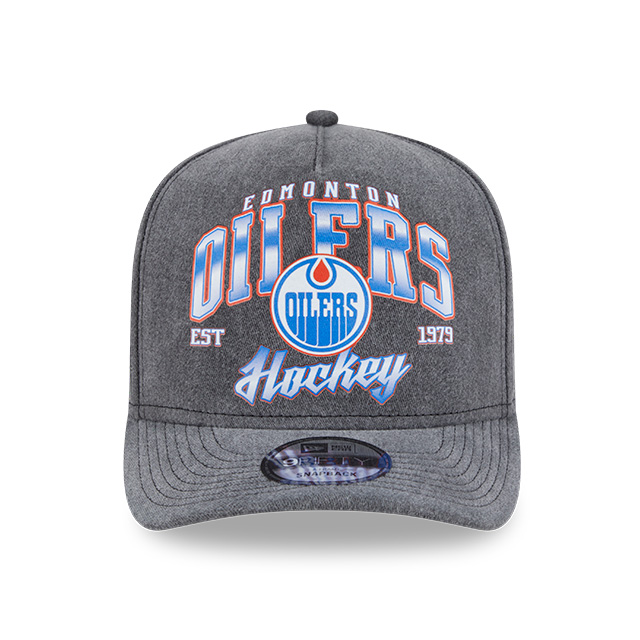 Edmonton Oilers New Era Throwback Washed 9FIFTY A-Frame Snapback Hat