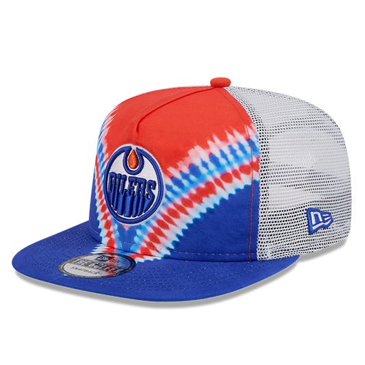 Edmonton Oilers New Era Tie Dye Golfer Snapback Hat