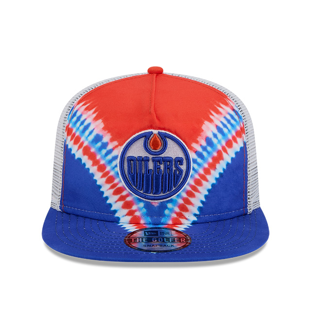 Edmonton Oilers New Era Tie Dye Golfer Snapback Hat