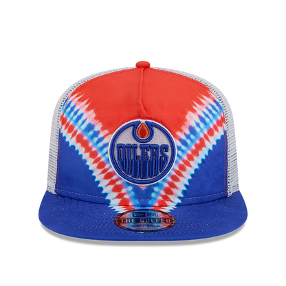 Edmonton Oilers New Era Tie Dye Golfer Snapback Hat