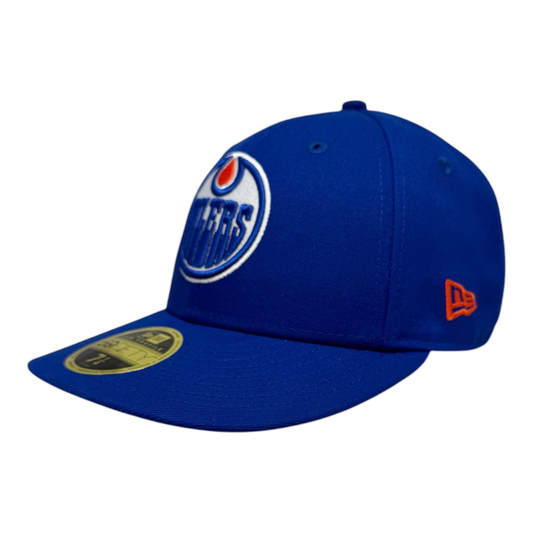 Edmonton Oilers Royal Primary Logo New Era Low Profile 59Fifty Cap