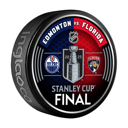 Edmonton Oilers vs Florida Panthers 2025 Stanley Cup Final Round 4 Playoffs Match-Up Puck
