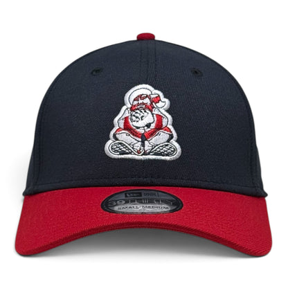 Edmonton Trappers 1989 Navy/Red New Era 39Thirty Cap