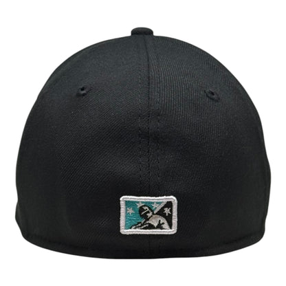 Edmonton Trappers 1996 Black New Era 39Thirty Cap