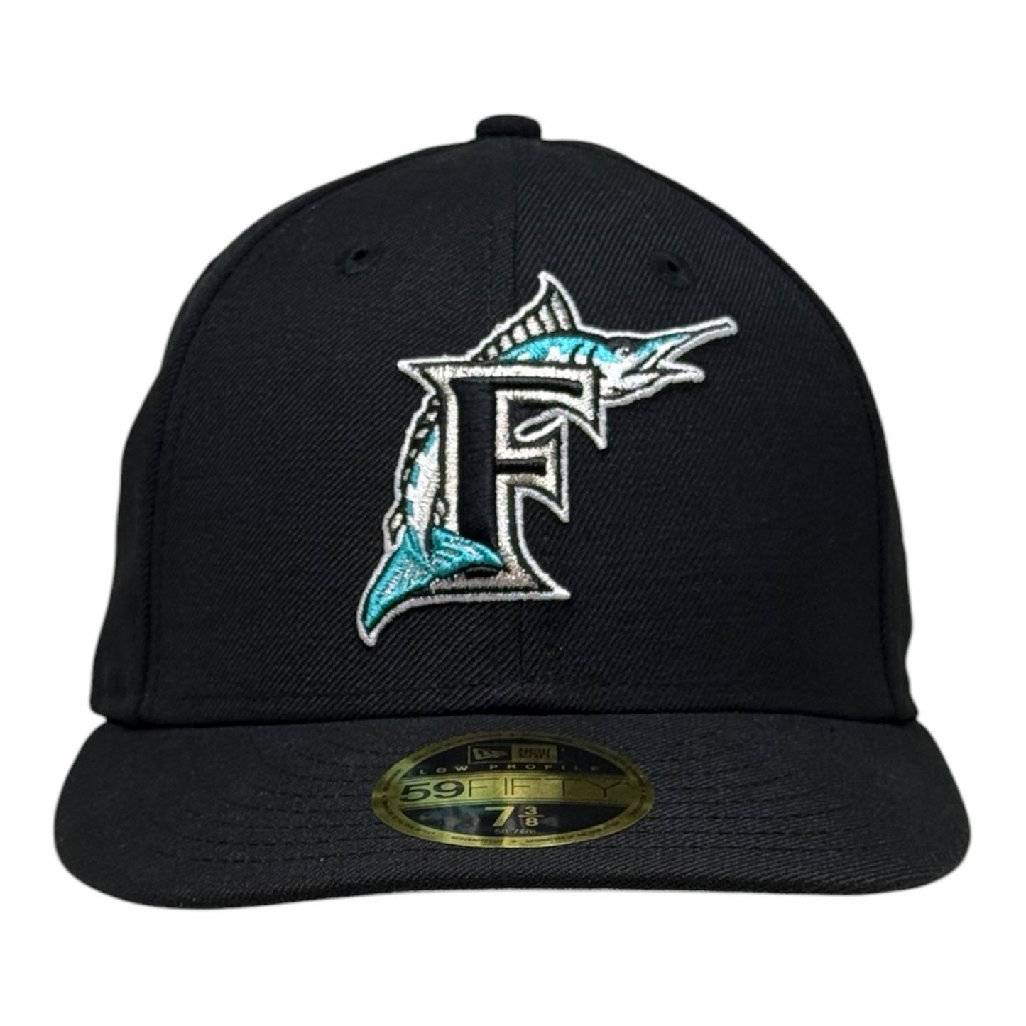 Florida Marlins ON-FIELD Black New Era Low Profile 59Fifty Cap 1995 - 2011