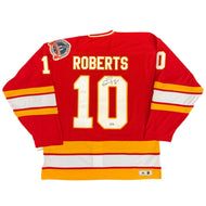 Gary Roberts Signed Calgary Flames 1989 Stanley Cup Vintage Team Classic adidas Pro Jersey
