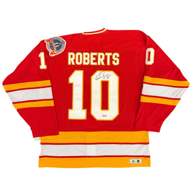 Gary Roberts Signed Calgary Flames 1989 Stanley Cup Vintage Team Classic adidas Pro Jersey