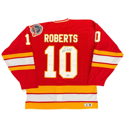Gary Roberts Signed Calgary Flames 1989 Stanley Cup Vintage Team Classic adidas Pro Jersey