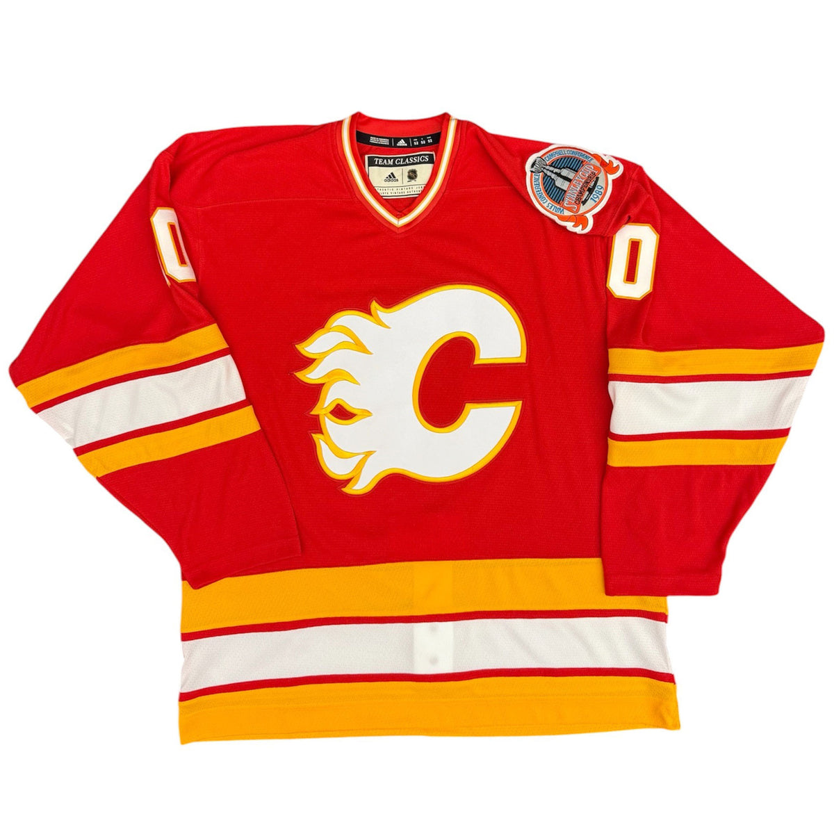 Gary Roberts Signed Calgary Flames 1989 Stanley Cup Vintage Team Classic adidas Pro Jersey
