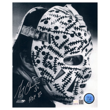 Gerry Cheevers Signed & Inscribed Boston Bruins The Mask 8x10 Photo