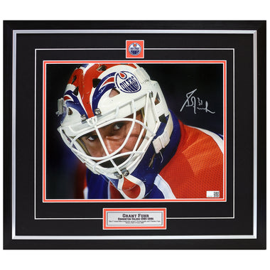 Grant Fuhr Signed Edmonton Oilers - The Mask - 11x14 Framed Photo