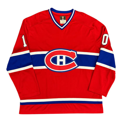 Guy Lafleur Signed Montreal Canadiens Vintage Red Replica Jersey