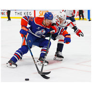 Vasily Podkolzin Edmonton Oilers Autographed Home Puck Battle 11x14 Photo