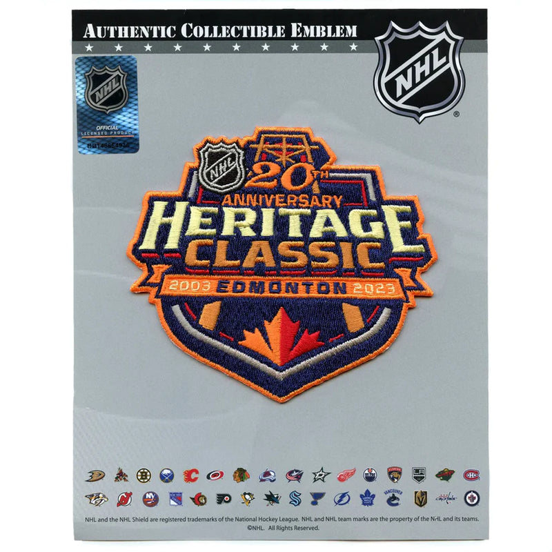 2023 NHL Heritage Classic Jersey Patch Pro Am Sports
