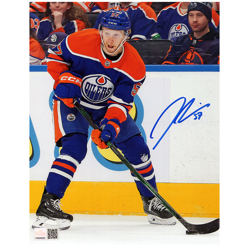 James Hamblin Signed Edmonton Oilers - Home Action - 8x10 Photo