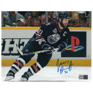 Jason Smith Edmonton Oilers Navy Action - 2006 Stanley Cup Finals - Autographed 8x10 Photo