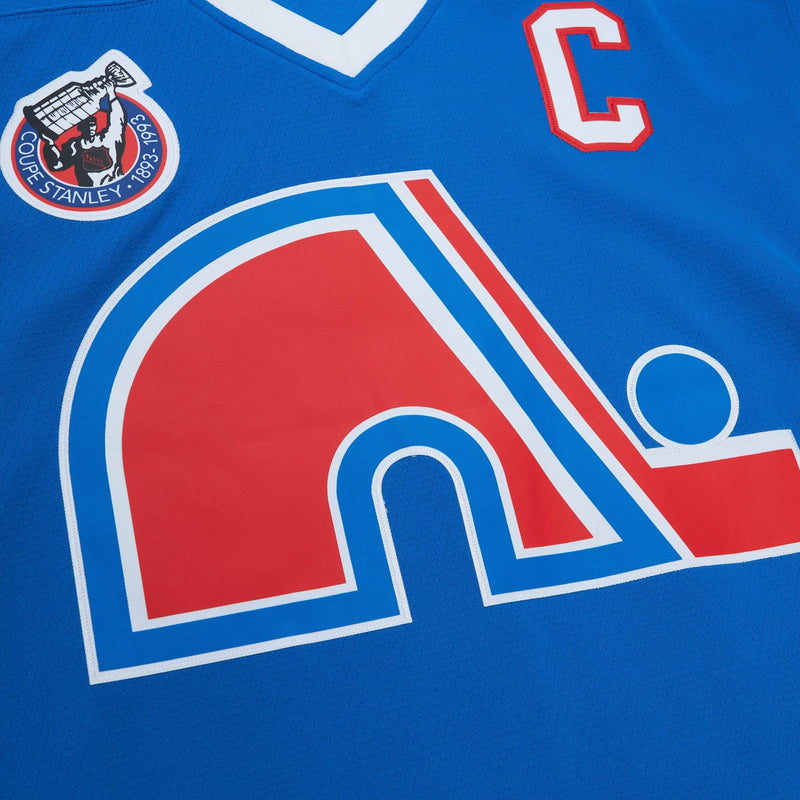 Joe Sakic Mitchell & Ness Quebec Nordiques Blue Line Jersey 1992-93