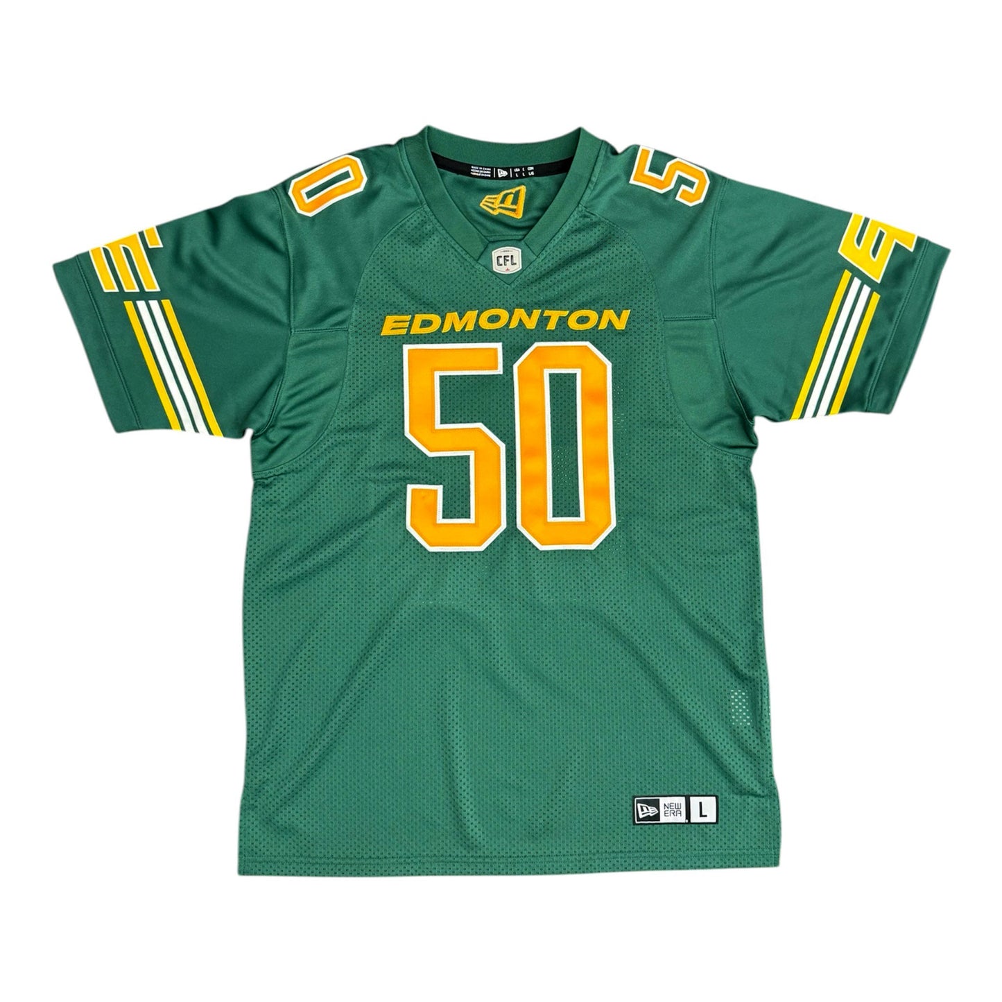 Joel Dublanko Edmonton Elks New Era Replica Home Jersey – On-Field Sewing