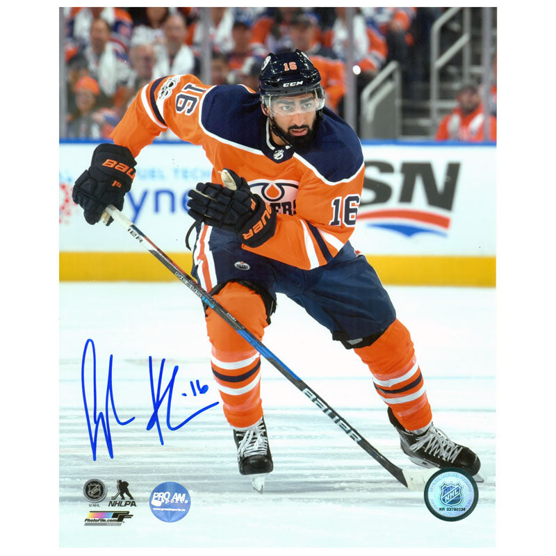 Jujhar Khaira Edmonton Oilers Autographed 8x10 Photo