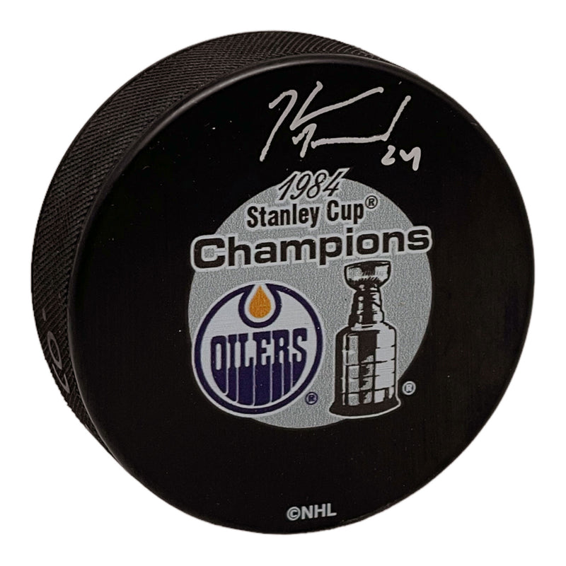 Kevin McClelland Signed Edmonton Oilers 1984 Stanley Cup Champs Puck