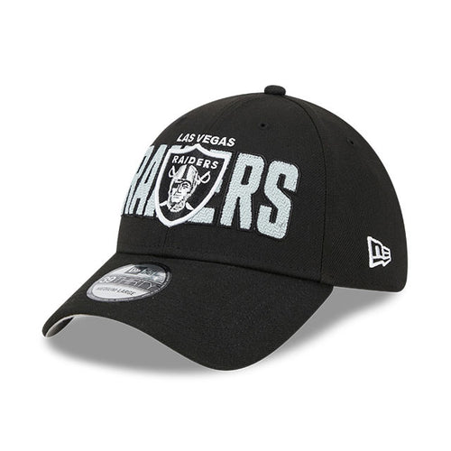 Las Vegas Raiders New Era 2023 NFL Draft 39THIRTY Stretch Fit Hat Black