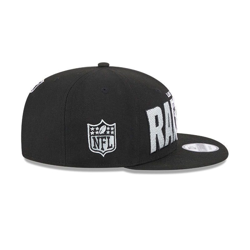 Las Vegas Raiders New Era 2023 NFL Draft 9FIFTY Snapback Hat Black