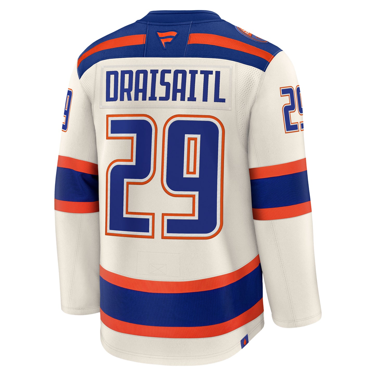 Leon Draisaitl Edmonton Oilers Fanatics Premium Alternate Jersey Factory Cresting