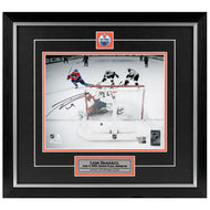 Leon Draisaitl Signed Edmonton Oilers 2025 Stanley Final Game 1 OT Winner 8x10 Framed Photo