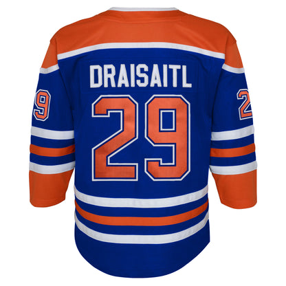 Leon Draisaitl Youth Edmonton Oilers Home Blue Premier Replica Jersey