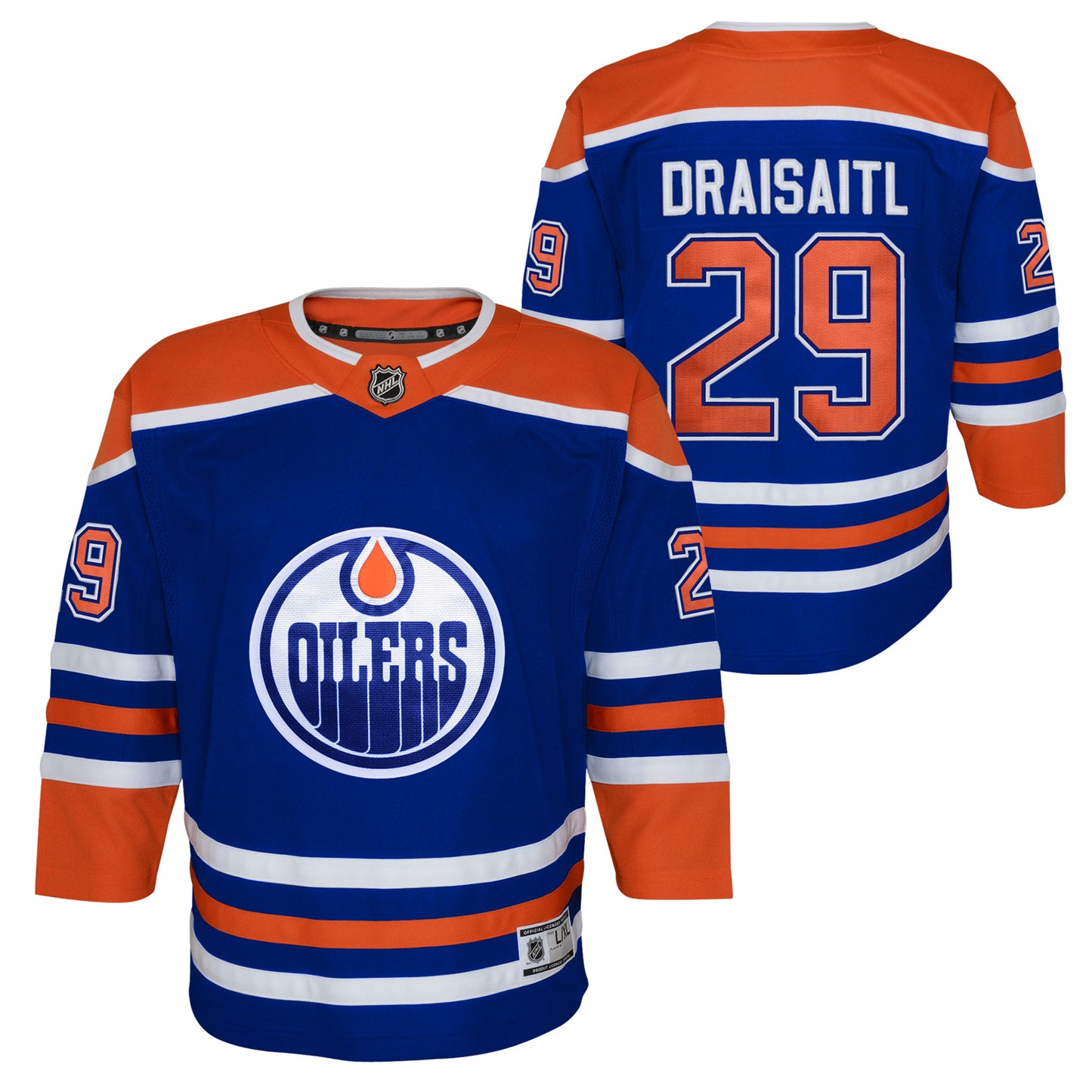 Leon Draisaitl Youth Edmonton Oilers Home Blue Premier Replica Jersey