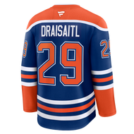 Leon Draisaitl Edmonton Oilers Fanatics Premium Home Jersey with On Ice Cresting