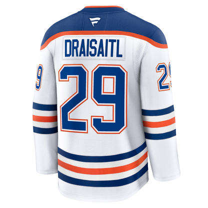 Leon Draisaitl Edmonton Oilers Fanatics Road Premium Player Jersey - White