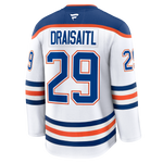 Leon Draisaitl Edmonton Oilers Fanatics Road Premium Player Jersey - White