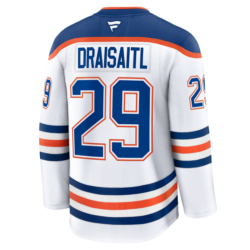 Leon Draisaitl Edmonton Oilers Fanatics Road Premium Player Jersey - White