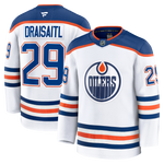 Leon Draisaitl Edmonton Oilers Fanatics Road Premium Player Jersey - White