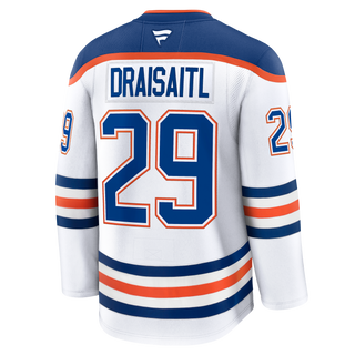 Leon Draisaitl Edmonton Oilers Fanatics Premium Road Jersey with On Ice Cresting