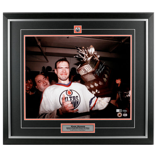 Mark Messier Signed Edmonton Oilers 1984 Conn Smythe 16x20 Photo