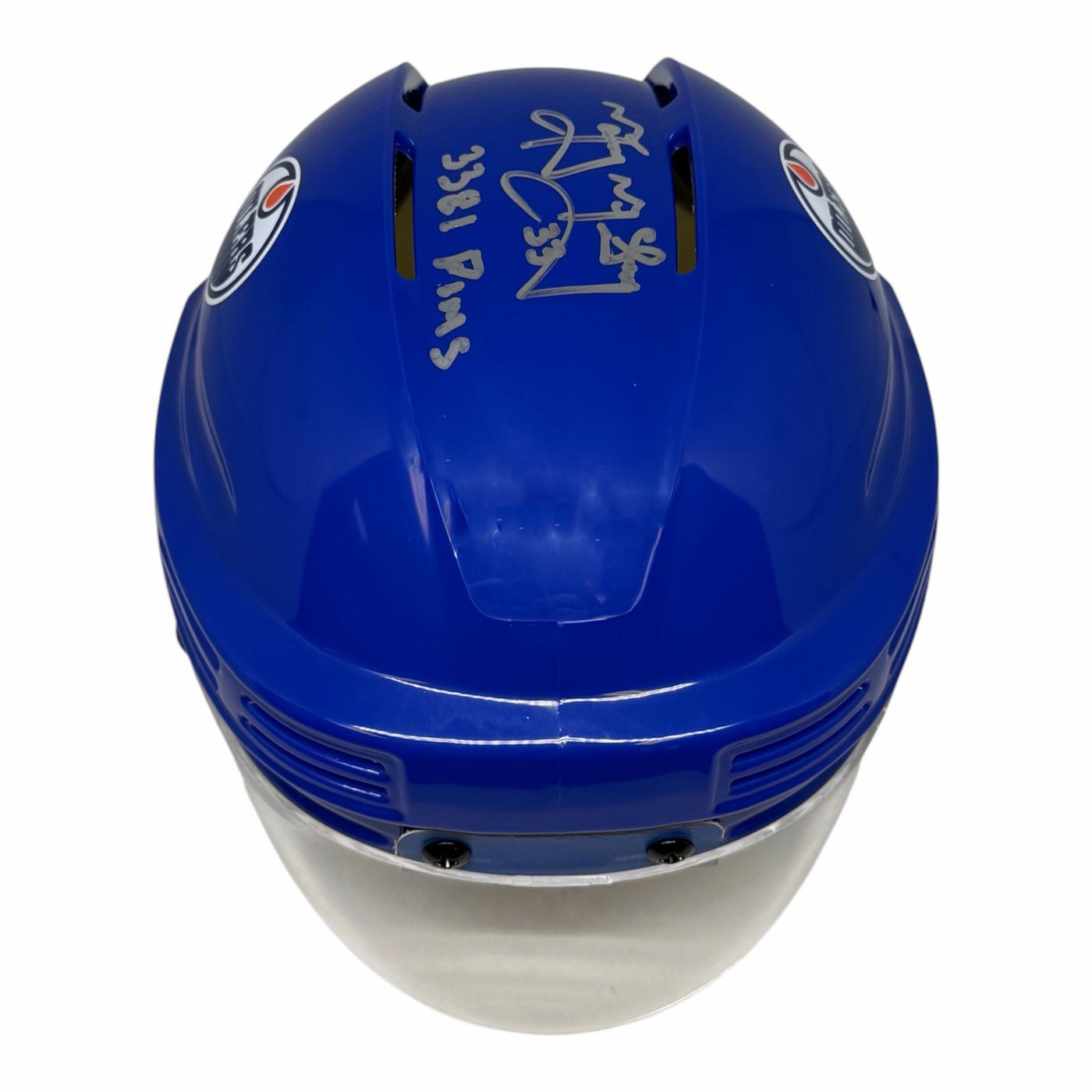 Marty McSorley Signed Edmonton Oilers Mini Helmet
