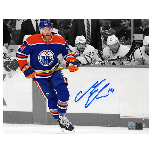 Mattias Ekholm Signed Edmonton Oilers - Home Action Spotlight  - 11x14 Photo