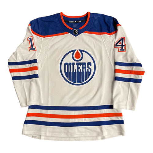 Mattias Ekholm Signed Edmonton Oilers adidas Road White Pro Jersey