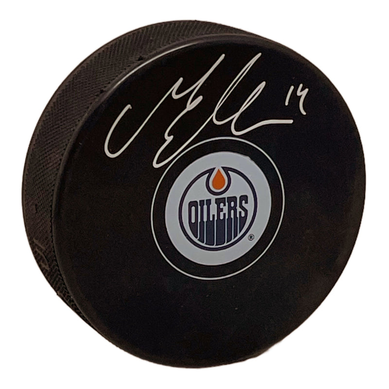 Mattias Ekholm Signed Edmonton Oilers Puck