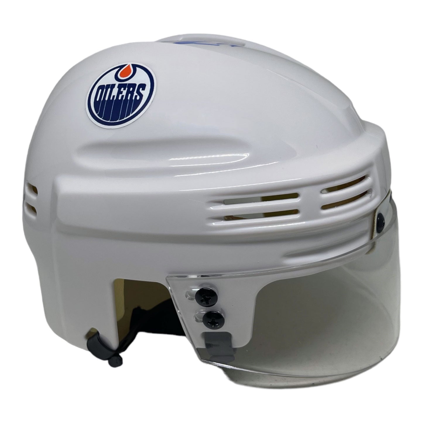 Kevin McClelland Signed Edmonton Oilers White Mini Helmet w/Insc.