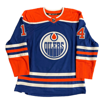 Mattias Ekholm Signed Edmonton Oilers adidas Home Royal Pro Jersey