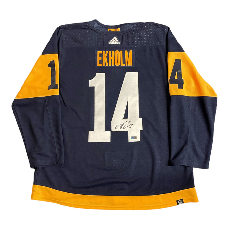 Mattias Ekholm Signed Nashville Predators adidas Stadium Series Pro Jersey