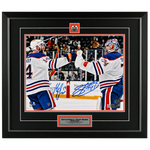 Mattias Ekholm & Stuart Skinner Dual Signed Edmonton Oilers Road Victory 11x14 Photo