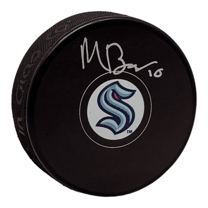 Matty Beniers Signed Seattle Kraken Puck