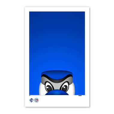 Toronto Blue Jays Ace Minimalist Mascot 11x17 Poster Print